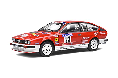 Solido Alfa Romeo GTV6#23, Tour de Corse 1985, Fahrer: Y. Loubet, J.-B. Vieu, Modellauto, Maßstab 1:18, rot Solido Alfa Romeo GTV6#23, Tour de Corse 1985, Fahrer: Y. Loubet, J.-B. Vieu, Modellauto, Maßstab 1:18, rot von Solido