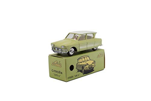 Solido S1001141 Citroёn AMI 6, weißes Dach, 1961-1965, Serie 100, Modellauto, Maßstab 1:43, im Stülpdeckelkarton mit Schiebehülle, grün Solido S1001141 Citroёn AMI 6, weißes Dach, 1961-1965, Serie 100, Modellauto, Maßstab 1:43, im Stülpdeckelkarton mit Schiebehülle, grün von Solido