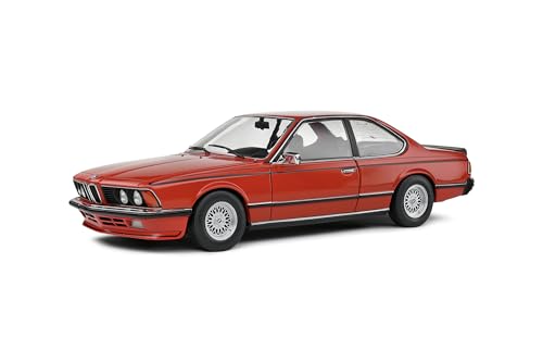 Solido BMW 635 CSi (E24) rot – Hochwertiges Diecast Modellauto im Maßstab 1:18, klassisches Sportcoupé für Sammler & BMW-Enthusiasten von Solido