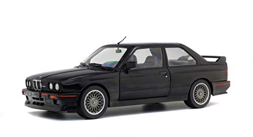 Solido BMW M3 E30 Sport Evolution (schwarz) – Hochwertiges Diecast Modellauto im Maßstab 1:18, Limitierte Homologationsversion für Sammler & BMW-Enthusiasten von Solido