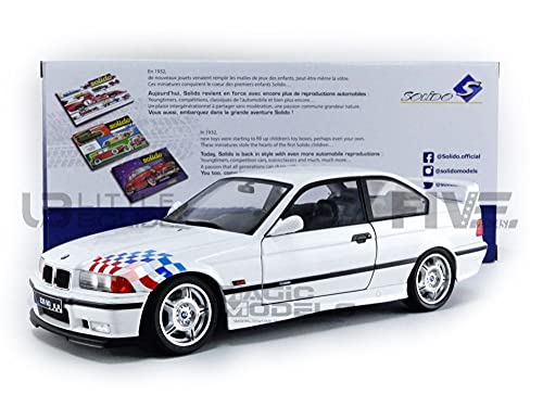 Solido BMW M3 Lightweight, E36 Coupé, 1995, Modellauto, Maßstab 1:18, weiß Solido BMW M3 Lightweight, E36 Coupé, 1995, Modellauto, Maßstab 1:18, weiß von Solido