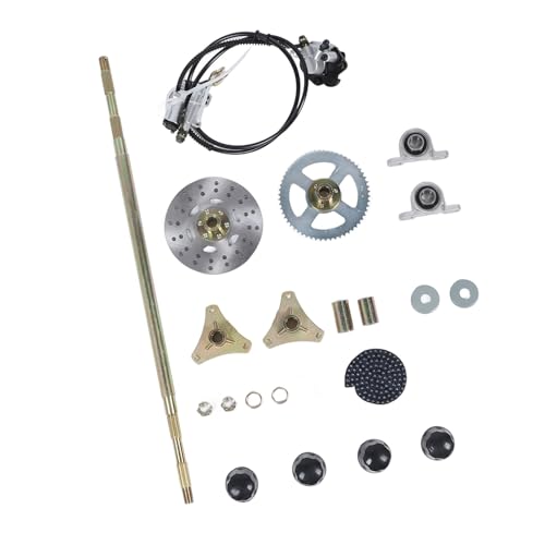 29in GO Kart Hinterachse, Achsenfahrradketten -Bremsscheiben -Bremssattel Hubs für 50 CCM 70ccm -ATV Quads, Ersatz für Atomik, Motowork, DHz, Lei 29in GO Kart Hinterachse, Achsenfahrradketten -Bremsscheiben -Bremssattel Hubs für 50 CCM 70ccm -ATV Quads, Ersatz für Atomik, Motowork, DHz, Lei von Solinder