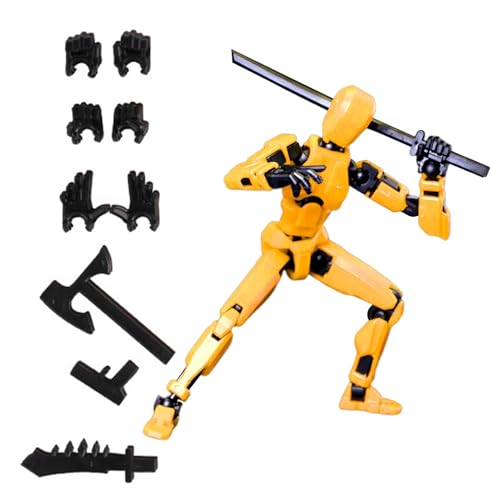 3 Actionfigur – L-ucky 13 Actionfigur -Gedruckter Mehrgelenkiger Beweglicher Roboter, Nova 13 Actionfigur 13 Actionfigur Spielzeug 4 Waffenset 3 Händesets Geschenk Für Kinder Erwachsene von Sollee