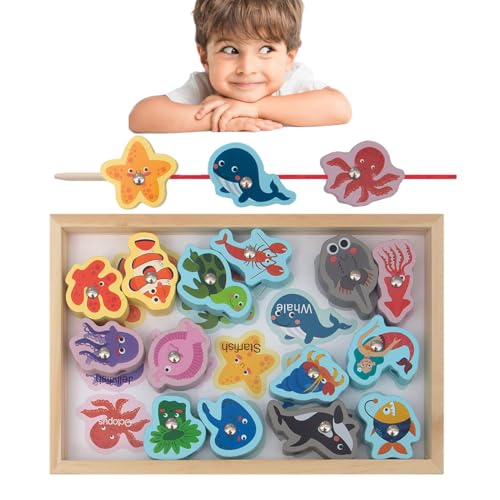 Sollee Angel-Lernspielzeug | Magnetische Angelspiele mit lebendigem und kinderfreundlichem Design - -Angelspiel ohne scharfe Kanten, Geschenk für Geburtstag, Weihnachten, und Mädchen von Sollee