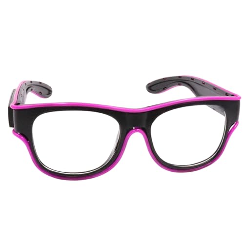 Sollee Leuchtende Brille, LED Sonnenbrille mit Beleuchtung, Leuchtende Accessoires Für Kinder Und Erwachsene Tanz Kostümparty Pool Halloween von Sollee