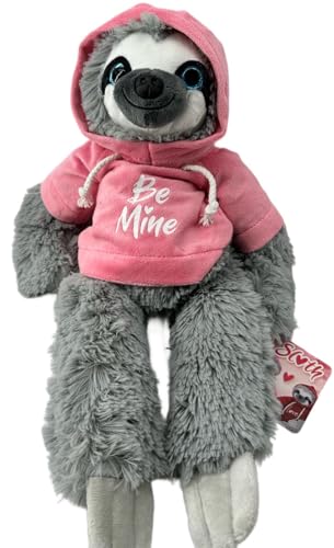 Faultier Kuscheltier XXL 32 cm Plüschtier Anime Kawaii Plush Stofftier Cute Plushies Halloween Weihnachten Geschenke für Kinder (Grau 40 cm Rosa Be Mine) von Soma