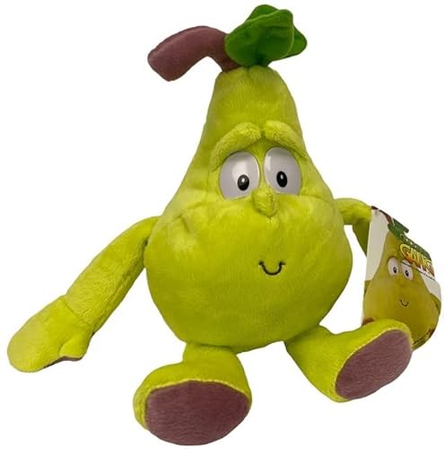 Kuscheltier Plüschtier Goodness Gang Kissen Gemüse 20 cm Speise Obst Zubehör für Kaufladen und Kinderküche ür Mädchen, Jungen & Babys Flauschiges Stofftier zum Spielen (Birne) von Soma
