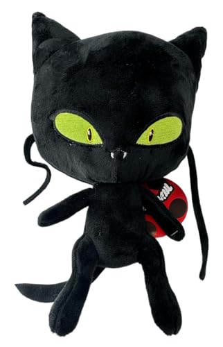 Soma Miraculous Ladybug Cat Noir Plagg Tikki – Kwami Lifesize Plagg Kuscheltier Plüsch Plüschtier (Miraculous Plagg 30 cm) von Soma