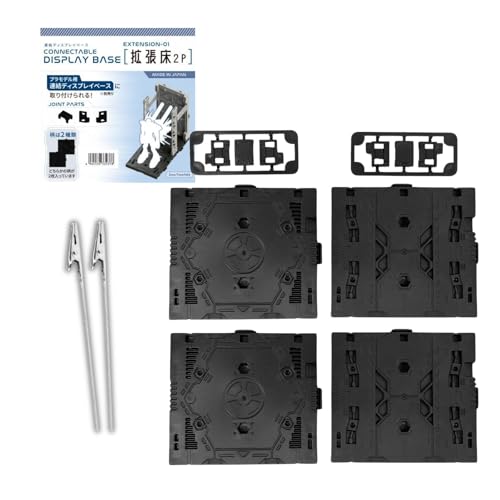 Someie Kunststoff-Modell-Display-Artikel-Set (optionales Teile-Set: 2 Arten von Erweiterungsplatten (je 2 Stück) und 2 Krokodilklemmen) von Someie