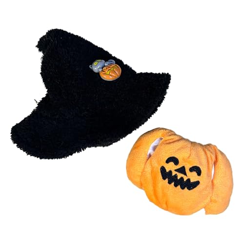Puppenkleidung für 17cm Labubu Puppen, Labubu Kleidung, Labubu Puppenoverall mit Hut Mini-Puppen-Kleidungsset, Einfach zu tragen Perfekte Passform Schnellwechsel-Outfit (H) von Somerway