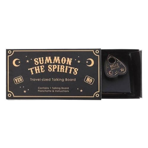 Mini Talking Board - Kompaktes Design in Reisegröße mit schwarz-goldenem Finish, inklusive Spiritboard & Planchette für Spaß unterwegs, stilvolle okkulte Unterhaltung, ideal für lässige Mini Talking Board - Kompaktes Design in Reisegröße mit schwarz-goldenem Finish, inklusive Spiritboard & Planchette für Spaß unterwegs, stilvolle okkulte Unterhaltung, ideal für lässige von Something Different Wholesale