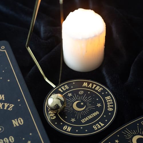 Mystical Talking Board Decision Maker mit goldfarbenem Pendel - Lustiges, kompaktes Schreibtischzubehör für schnelle Entscheidungen, einzigartige Wohnkultur mit sechs möglichen Ergebnissen, ideal für von Something Different Wholesale