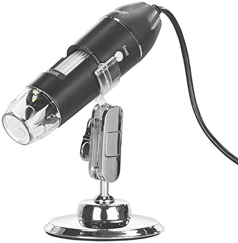 Somikon Microskop: Digitales USB-Mikroskop mit Kamera & Ständer, 1.600-fache Vergrößerung (USB Microskop, Vergrößerungskamera, Microscope Camera) von Somikon