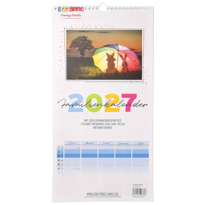 Familienkalender 2027 mit Fotos Familienkalender 2027 mit Fotos von Sondereinkauf