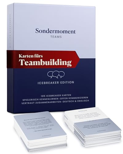 Sondermoment Teams – Icebreaker Edition | Moderationskarten Set für Deep Talk & Team-Building | Positive Psychologie & Coaching für mehr Zusammenhalt | Deutsch und Englisch von Sondermoment