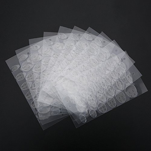 Sonew 10 Blatt/240Pcs Doppelseitig Klebender transparentes klares Aufkleber Band, transparente gefälschte Nagel Spitzen, Maniküre-Werkzeuge Sonew 10 Blatt/240Pcs Doppelseitig Klebender transparentes klares Aufkleber Band, transparente gefälschte Nagel Spitzen, Maniküre-Werkzeuge von Sonew