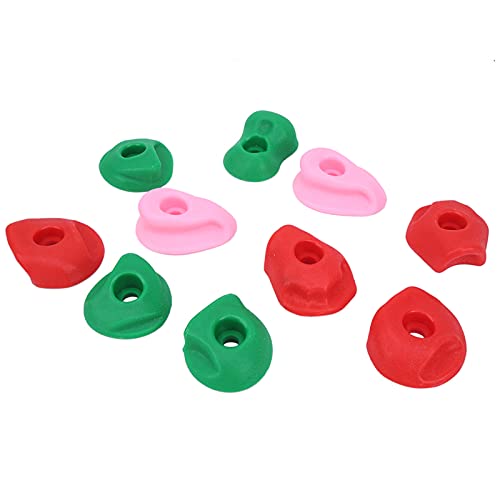Sonew 10pcs Großes, Mehrfarbiges Klettern Hält für Kletterwände Im Freien - Fels Textur Grips aus Sicherem Kunststoff mit Bequemen Design (Kleine 10 Packungen) von Sonew