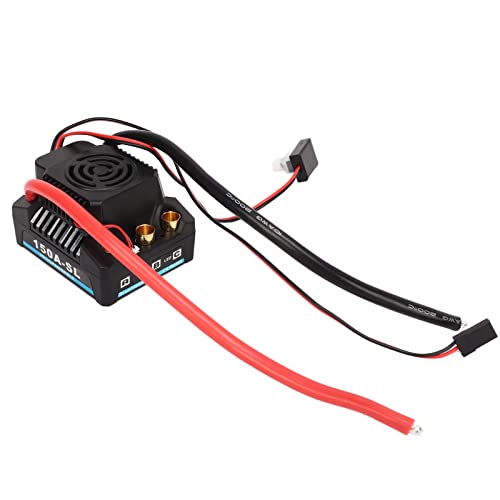 Sonew 150A Bürstenloser ESC Wasserdicht und Staubdichtes BEC 5A 5.8 V Elektronischer Geschwindigkeitsregler mit Mehreren Schutz für 1/8 RC -Autos von Sonew