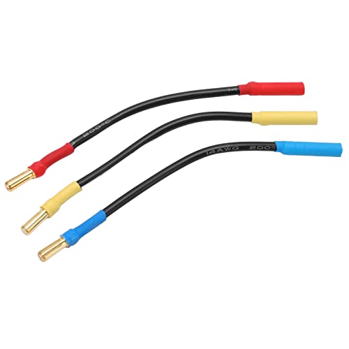 Sonew 4 Mm Bananenstopfenverlängerungskabel - 13 cm Silikon -hitzebeständige Anschlüsse für RC Boote, Autos und Flugzeuge Sonew 4 Mm Bananenstopfenverlängerungskabel - 13 cm Silikon -hitzebeständige Anschlüsse für RC Boote, Autos und Flugzeuge von Sonew