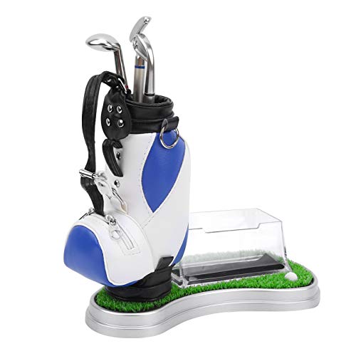 Sonew Mini -Desktop -Golfbeutel Stifthalter Set mit Golfstiften und Visitenkartenbox Basi von Sonew