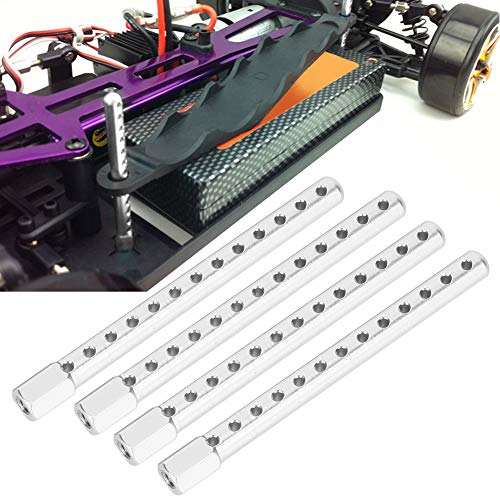 Sonew Premium -Aluminium -Legierung RC Car Shell Säule Ersatzteile für HSP 1/10 122037 Leichtes und Langlebiges Blaues Zubehör für eine Verbesserte Leistung (Silver) von Sonew