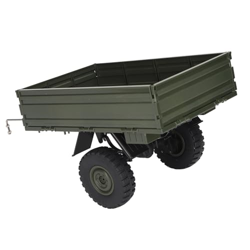 Sonew Premium RC Autoanhänger Fernbedienung Cargo -Cargo -Träger mit Metallreifen für P06 Modell Ersatzteile Zubehör in Gelb (Green) von Sonew