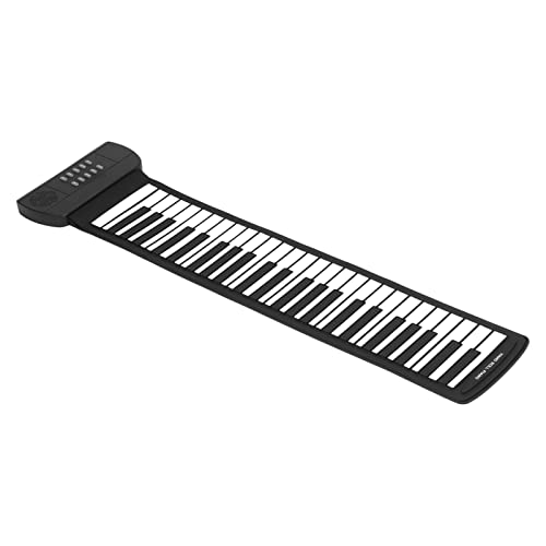 Sonew Rollen Sie Klavier 49 Tasten mit 4D -Surround -Sound USB Batterie, Tragbares Klappbares Keyboard Klavier für und Anfänger, Handroll für Reisen und Heimgebrauch (PM49) von Sonew