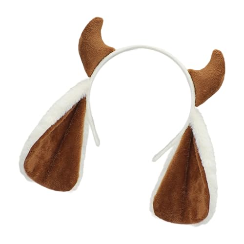 Bequemes Plüsch-Horn-Stirnband, freundliche Kostüm-Requisiten für Kinder und Erwachsene, Festivals, Versammlungen, lustig, moderne Schaf-Stirnbänder, Bühnenkostüm von Songelt