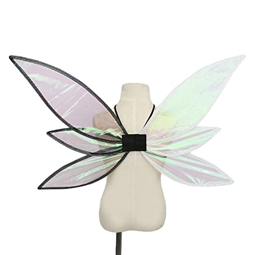 Feenprinzessin für Damen und Mädchen, Halloween-Party, Cosplay, Kostüme für Schmetterling, Bühnenrequisiten, Flügel-Kostüm für Damen von Songelt