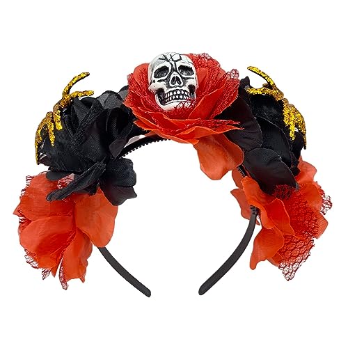 Gruseliges Halloween-Schädel-Stirnband, handgefertigt, Spinnen, Haarreifen, Kostüm, Kopfbedeckung, Halloween, Cosplay, Kopfbedeckung, Kostüm, Stirnband, Baby Gruseliges Halloween-Schädel-Stirnband, handgefertigt, Spinnen, Haarreifen, Kostüm, Kopfbedeckung, Halloween, Cosplay, Kopfbedeckung, Kostüm, Stirnband, Baby von Songelt