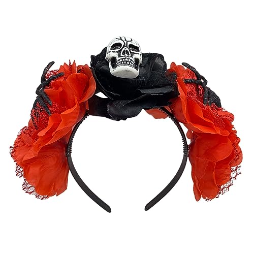 Gruseliges Halloween-Schädel-Stirnband, handgefertigt, Spinnen, Haarreifen, Kostüm, Kopfbedeckung, Halloween, Cosplay, Kopfbedeckung, Kostüm, Stirnband, Baby Gruseliges Halloween-Schädel-Stirnband, handgefertigt, Spinnen, Haarreifen, Kostüm, Kopfbedeckung, Halloween, Cosplay, Kopfbedeckung, Kostüm, Stirnband, Baby von Songelt