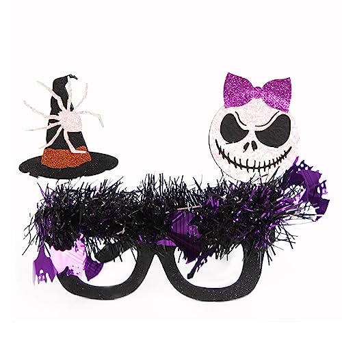 Halloween-Brille, lustig, Filz, dekorative Brille, Cosplays, Halloween-Party-Dekoration, Gastgeschenk für Kinder und Erwachsene, Brillen, Neuheit, Party, lustiger Rahmen für Kostüme von Songelt