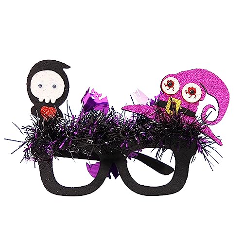 Halloween-Brille, lustig, Filz, dekorative Brille, Cosplays, Halloween-Party-Dekoration, Gastgeschenk für Kinder und Erwachsene, Brillen, Neuheit, Party, lustiger Rahmen für Kostüme von Songelt