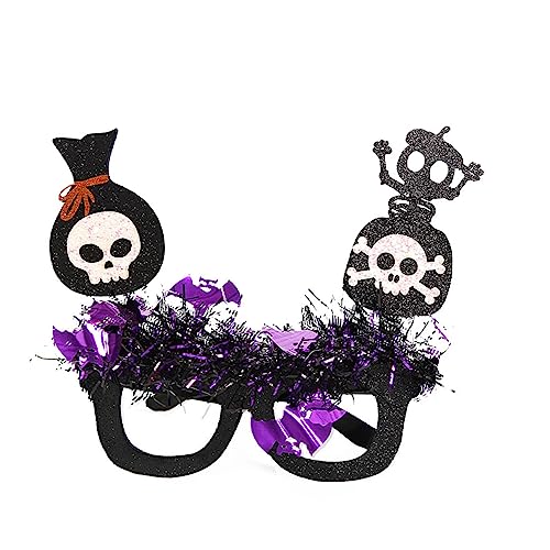 Halloween-Brille, lustig, Filz, dekorative Brille, Cosplays, Halloween-Party-Dekoration, Gastgeschenk für Kinder und Erwachsene, Brillen, Neuheit, Party, lustiger Rahmen für Kostüme von Songelt