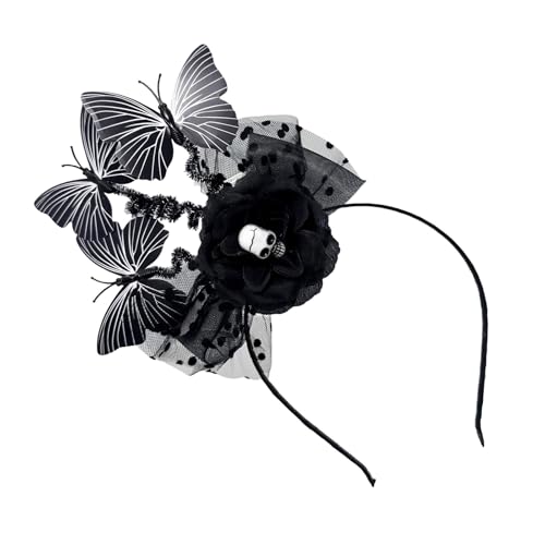 Songelt Bezauberndes Fledermaus-Haarteil mit Flugeffekt Schleife Gummiband für Themenfeiern Halloween Fledermaus Stirnband verstellbar von Songelt