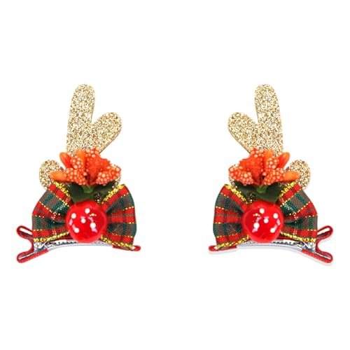 Songelt Damen-Haarspangen, Weihnachtsschmuck, Haarclip, Kostümzubehör, Kopfbedeckung, 2 Stück von Songelt