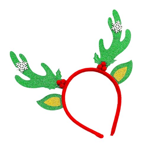 Songelt Goldenes Rentier-Elch-Stirnband für Weihnachtsfeiern und Festivalversammlungen, bequemes Urlaubszubehör, Fotografie-Requisiten, Firmenveranstaltung, Kostümzubehör von Songelt
