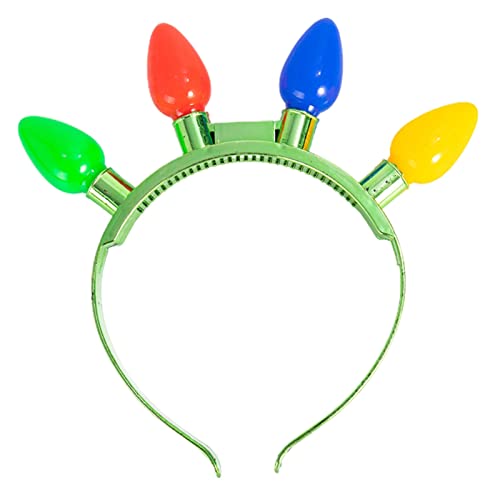 Songelt LED-Weihnachts-Stirnbänder, Kopfbedeckung, Glühbirne, Haarreif für Kopfschmuck, Kostümparty, Zubehör von Songelt