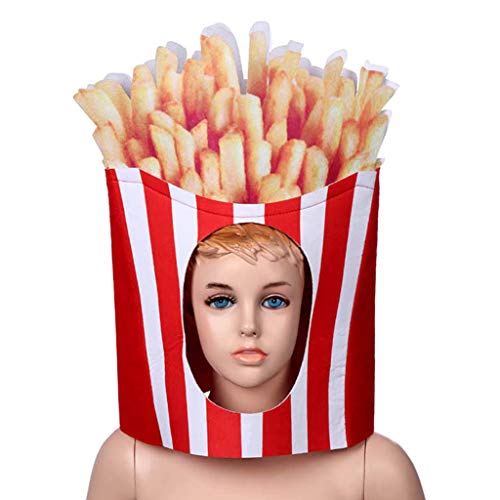 Songelt Lustiger Karneval Obst Essen Halloween Party Cosplay Kopfbedeckung Kapuze Hut Halloween Cosplay Kopfbedeckung von Songelt