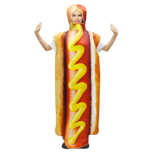 Songelt Lustiges Pizza-Hamburger-Kostüm für Erwachsene, Unisex, für Cosplay, Themen-Event, Festival, Feier, Party, Kostüm für Erwachsene von Songelt