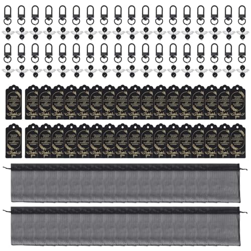 Songelt Metall-Schlüsselanhänger-Set mit 12/36 bedeutungsvollen Dankeschönen für verschiedene Anlässe wie Lehrertag oder Geburtstage, elegantes Schlüsselanhänger-Set von Songelt