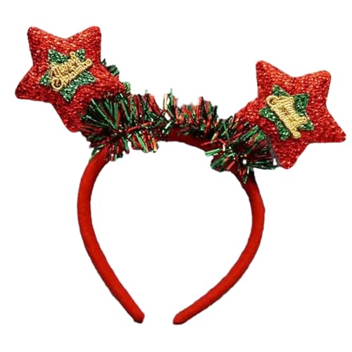 Songelt Rentier Cosplay Tier Horn Kopfbedeckung Weihnachten Stirnband Kopfbedeckung Kostüm Zubehör Cosplay Party Kopfbedeckung Damen Haarschleife Werkzeug von Songelt