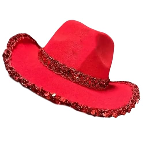 Songelt Schimmernder Gürtel Weihnachtsmütze für Bühnenauftritte Weihnachten Cosplay Kostüm Festival Requisiten Urlaub Zubehör Urlaub Hut von Songelt
