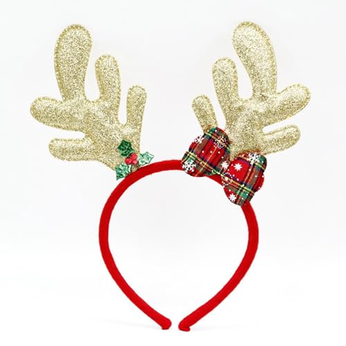 Songelt Weihnachten Pailletten Stirnband Party Requisiten Zubehör Headhoop Festival Party Glitzer Haarband Cosplay Kostüm Kopfbedeckung Dekoration Stirnband Einstellbare Größe Haarschmuck Niedliches von Songelt