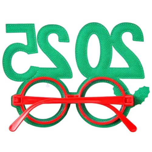 Songelt Weihnachtsbrille 2025 Neujahrsparty-Brillenrahmen für Kinder und Erwachsene Songelt Weihnachtsbrille 2025 Neujahrsparty-Brillenrahmen für Kinder und Erwachsene von Songelt