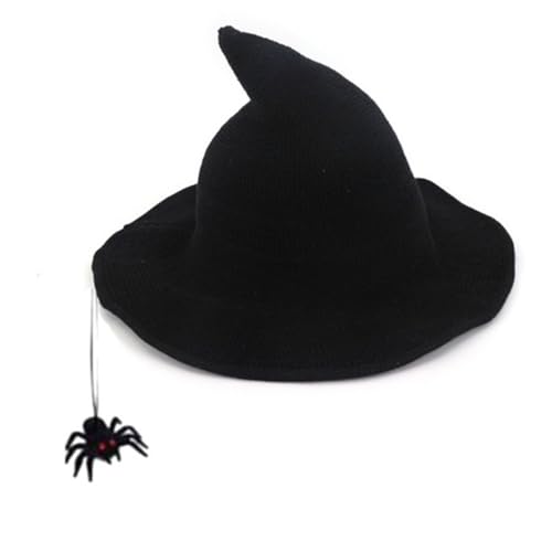 Spinnen Hexenhut Damen Mädchen Lolitas Zauberer Hut Unisex Steampunks Hüte Kleid Dekor für Themenpartys und Rollenspiele Gotik von Songelt