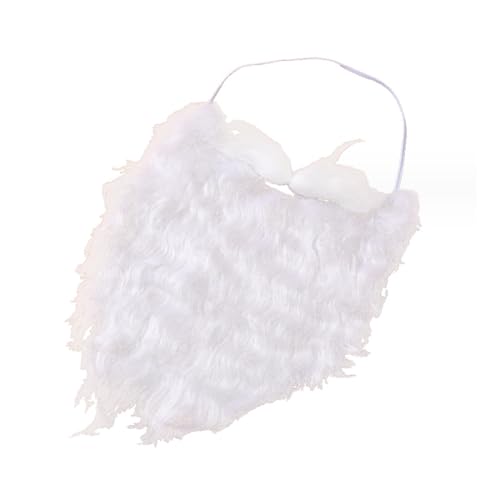 Weihnachtsmann-Bartkostüm, lustig, weiß, für Teenager, Erwachsene, Verkleidungen und Perücken, Set und Hut Weihnachtsmann-Bartkostüm, lustig, weiß, für Teenager, Erwachsene, Verkleidungen und Perücken, Set und Hut von Songelt