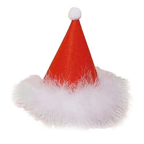 Weihnachtsparty-Hut Plüsch Santa Soft New Year Santa Clause Kostüm Dress Up Weihnachtsmützen für Kinder von Songelt