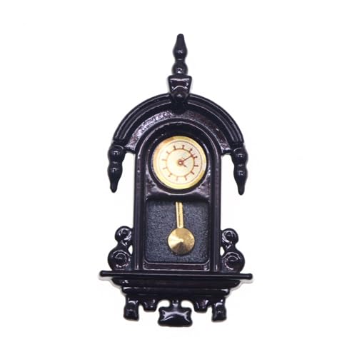 Winzige Metall-Wanduhr im Vintage-Design mit beweglichen Zeigern für Puppenhausmöbel und Miniaturmodell, bewegliche Zeiger Winzige Metall-Wanduhr im Vintage-Design mit beweglichen Zeigern für Puppenhausmöbel und Miniaturmodell, bewegliche Zeiger von Songelt