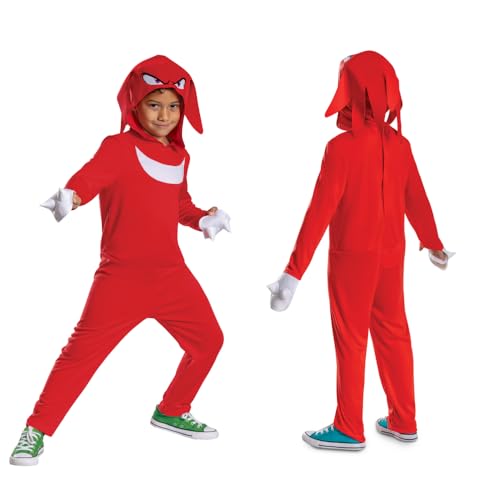 Sonic 3 158699L-20L Knuckles Hooded Fancy Dress, S von Sonic 3
